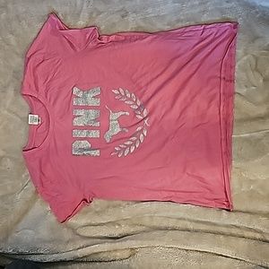 Like new sparkly Victoria Secret Pink Brand Tee